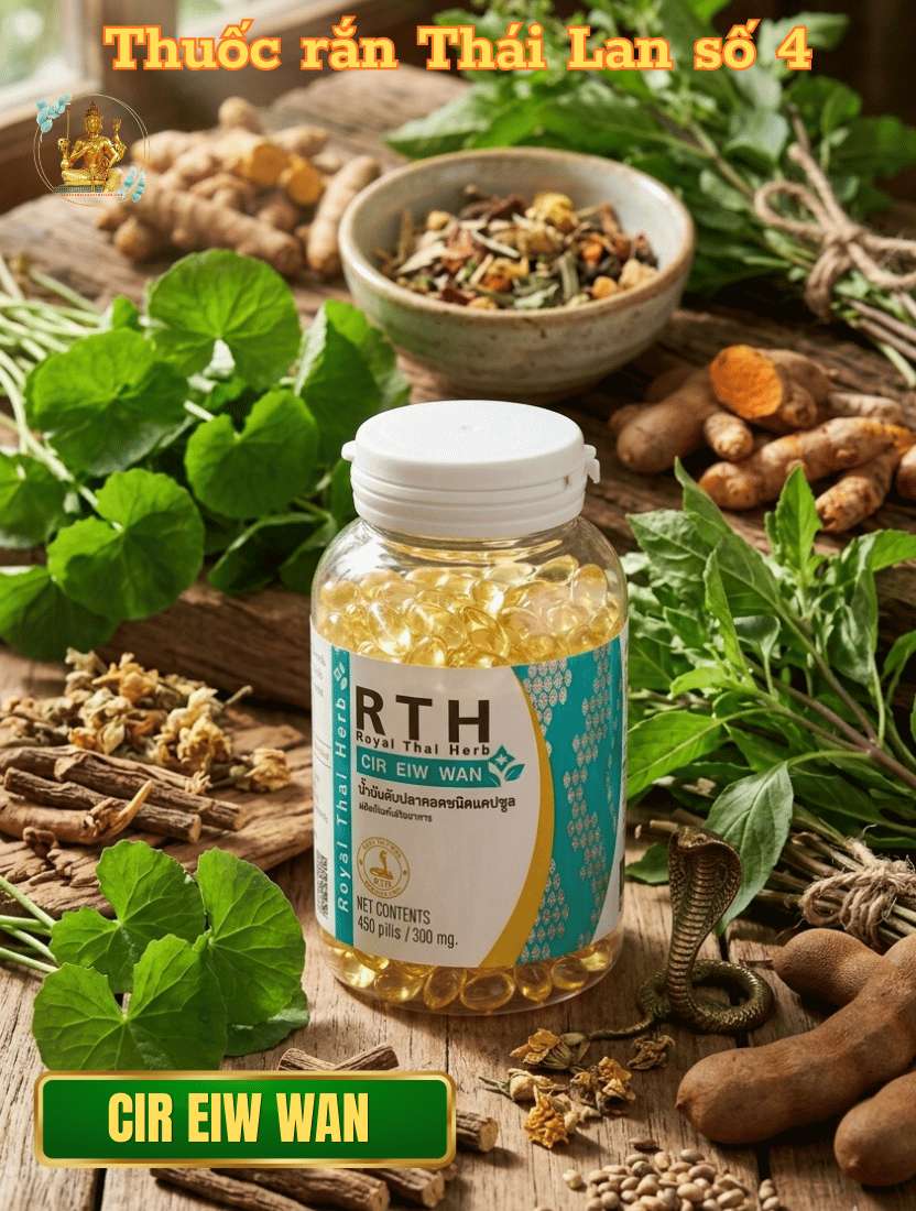 Cir Eiw Wan: Thuốc rắn số 4 Thái Lan hỗ trợ trị viêm xoang, bổ phổi 1 cir-eiw-wan